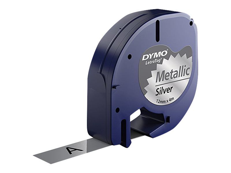 Dymo LetraTAG Starter Pack - Weiß, Silber, Gelb - Rolle (1,2 cm x 4 m)