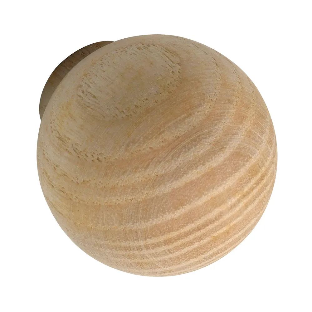 Alles im Griff Knopf Olwen ø 30 mm, Tiefe 34 mm, Esche roh