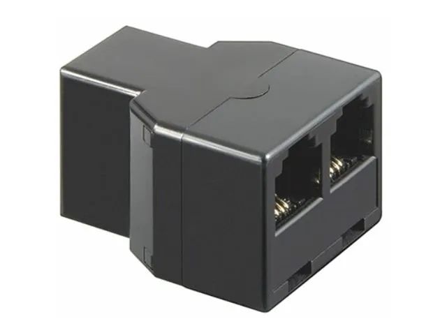 Goobay MicroConnect - Telefonadapter - RJ-11 weiblich zu RJ-11 weiblich