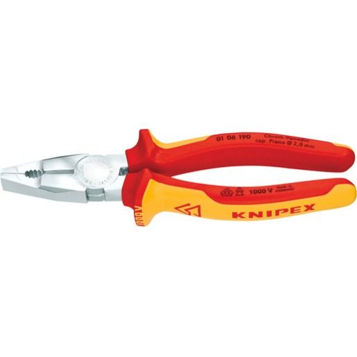 Knipex VDE 2-K 190 MM / KNIPEX KOMBIZANGE 01 06 190