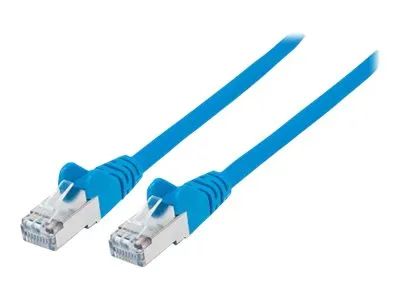 Intellinet Network Patch Cable, Cat7 Cable/Cat6A Plugs, 1.5m, Blue, Copper, S/FTP, LSOH / LSZH, PVC, RJ45, Gold Plated Contacts, Snagless, Booted, Lifetime Warranty, Polybag - Netzwerkkabel - RJ-45 (M)