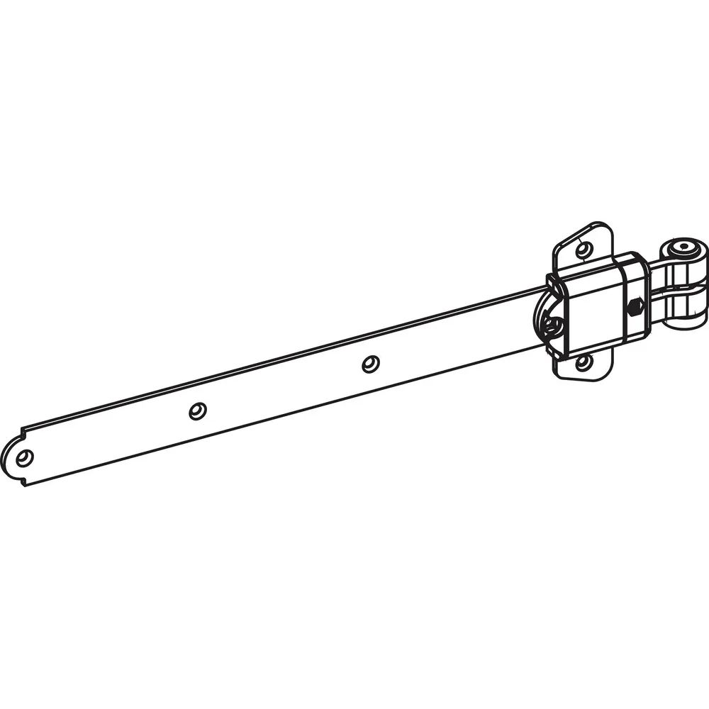 MACO RUSTICO Ladenlangband MMV Kröpfung fix 19 mm Austragung 16-24 mm schwarz