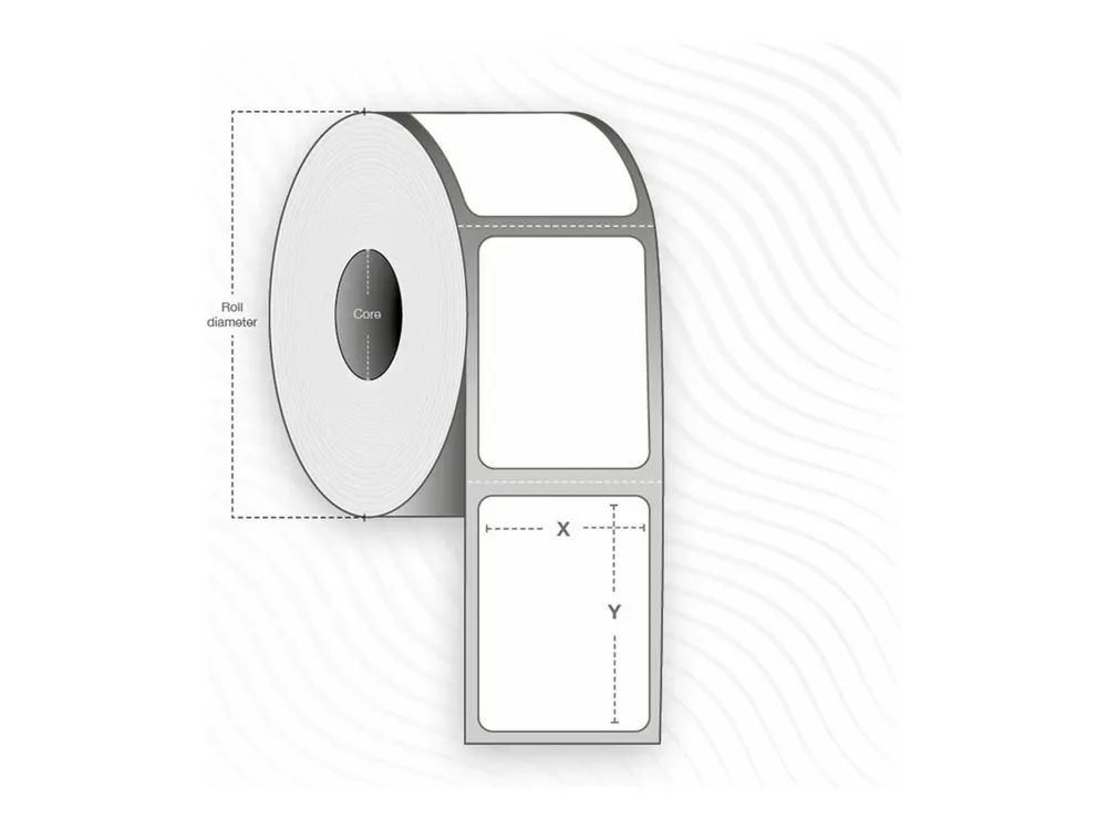 Capture Permanenter Klebstoff - beschichtet - weiß - 51 x 25 mm 30960 Etikett(en) (12 Rolle(n)