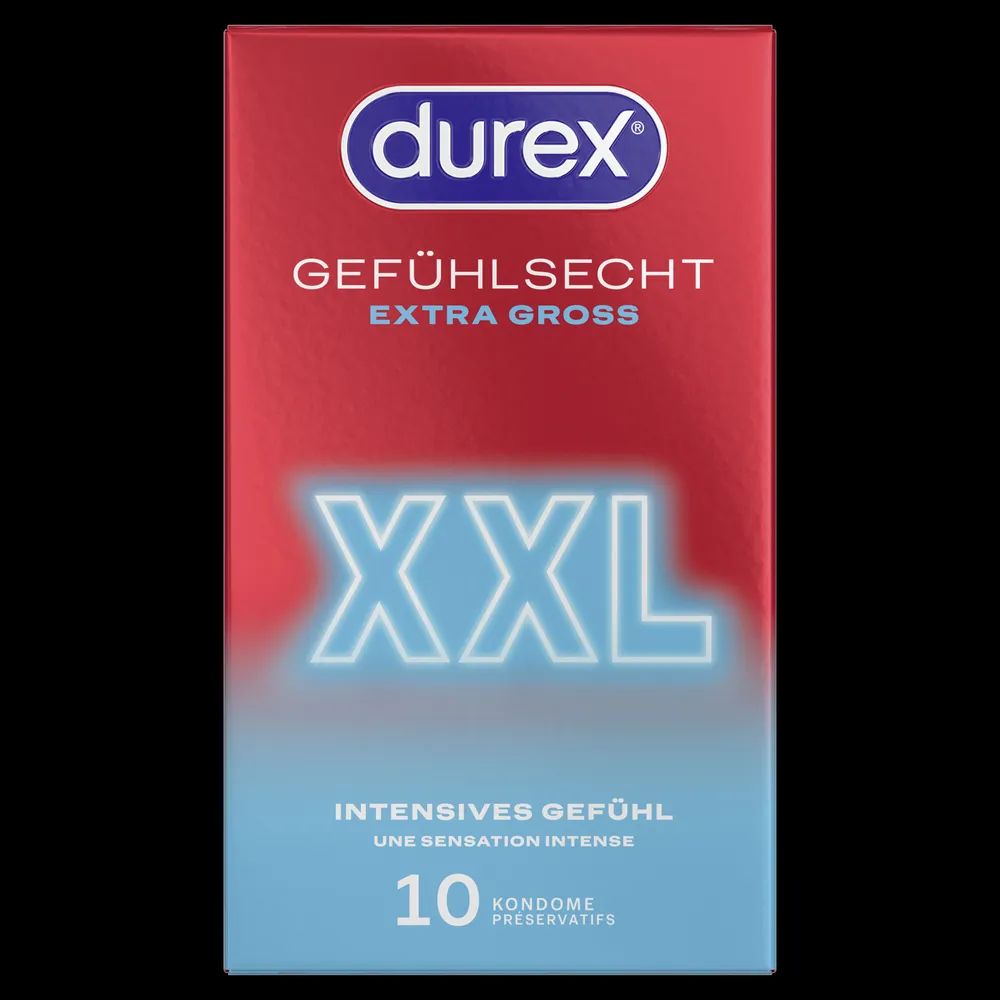 Durex Gefühlsecht Extra Groß XXL 10er 