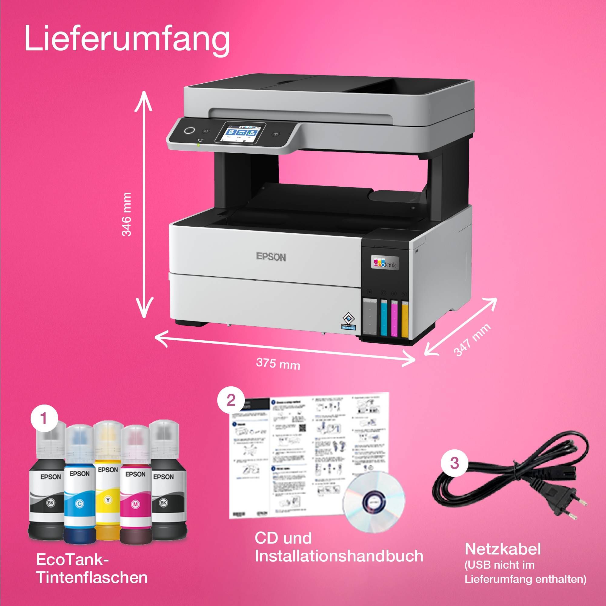 Epson EcoTank ET-5170 - Multifunktionsdrucker - Farbe - Tintenstrahl - A4 (210 x 297 mm)
