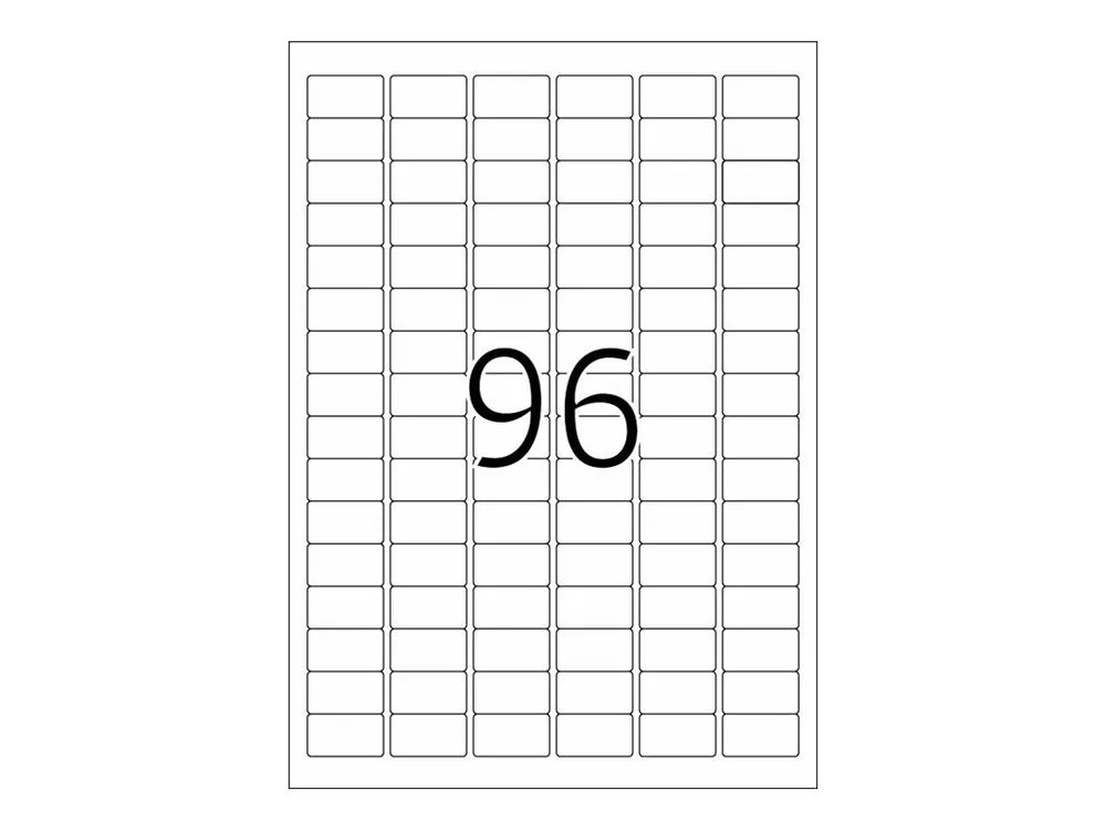 HERMA Special - Papier - matt - permanent selbstklebend - beschichtet - weiß - 30.5 x 16.9 mm - 90 g/m² - 2400 Etikett(en) (25 Bogen x 96)