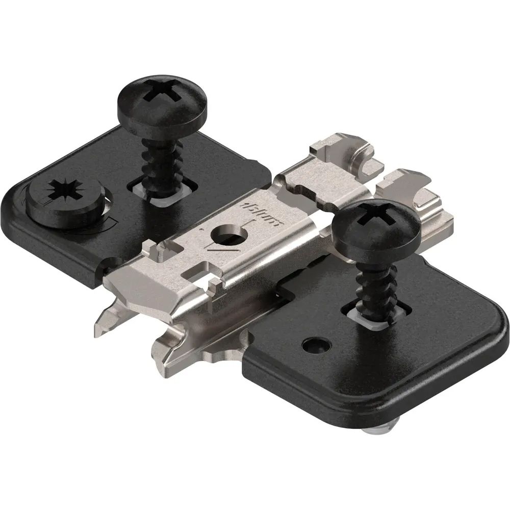 BLUM CLIP ONYX Exzenter Kreuzmontageplatte, Stahl, EXPANDO, Distanz 0 mm