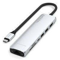 Satechi Usb-C 7-in-1 Slim Multi Port Adapter Ethernet Silver ST-P7SS