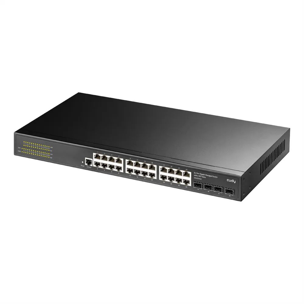 CUDY GS2024S2 Switch Layer 2 Managed mit 4 Gigabit SFP - Switch - 0,1 Gbps