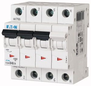 EATON Leitungsschutzschalter, 40 A, 3p+N, Charakteristik: B