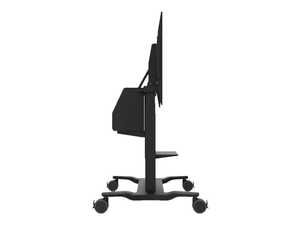 ViewSonic VB-STND-007 - Wagen - motorisiert - für Flachbildschirm - Kunststoff, Stahl, Aluminiumlegierung - Bildschirmgröße: 139.7-218.4 cm (55"-86")