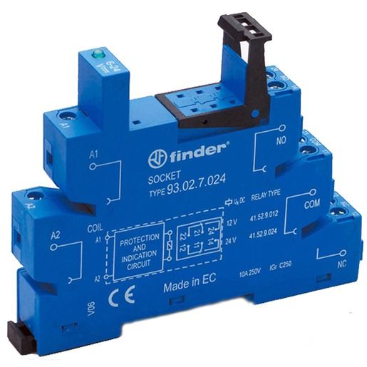 Finder RELAISSOCKEL SERIE 34 6-24VDC / FINDER 93.02.7.024
