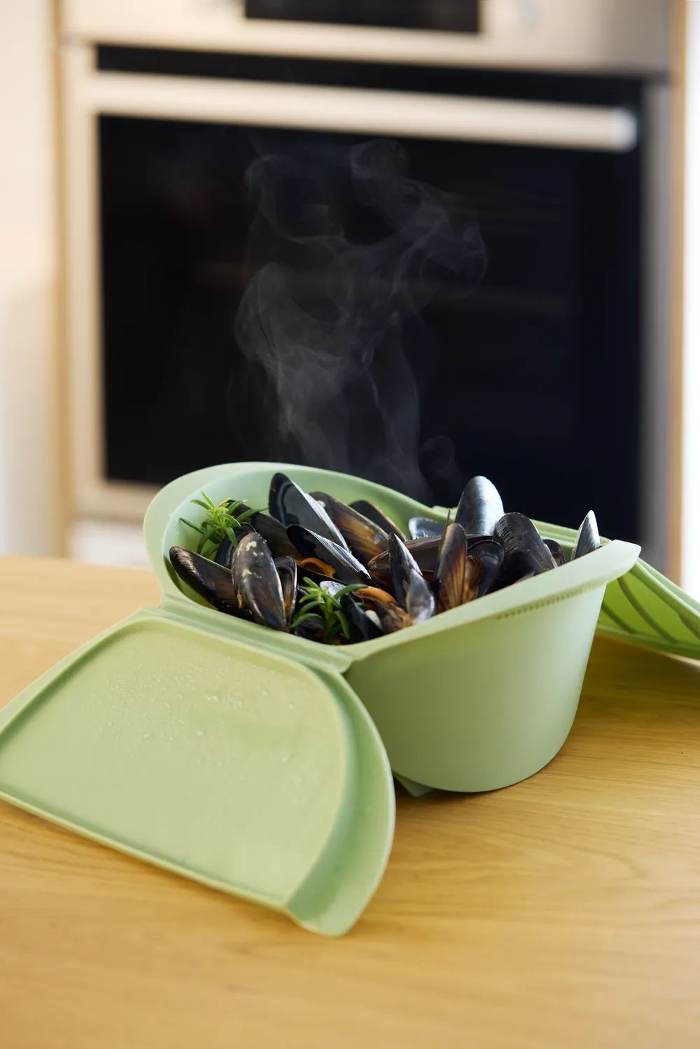 Lékué Tiefer Dampfgarer, 2 P. - Green