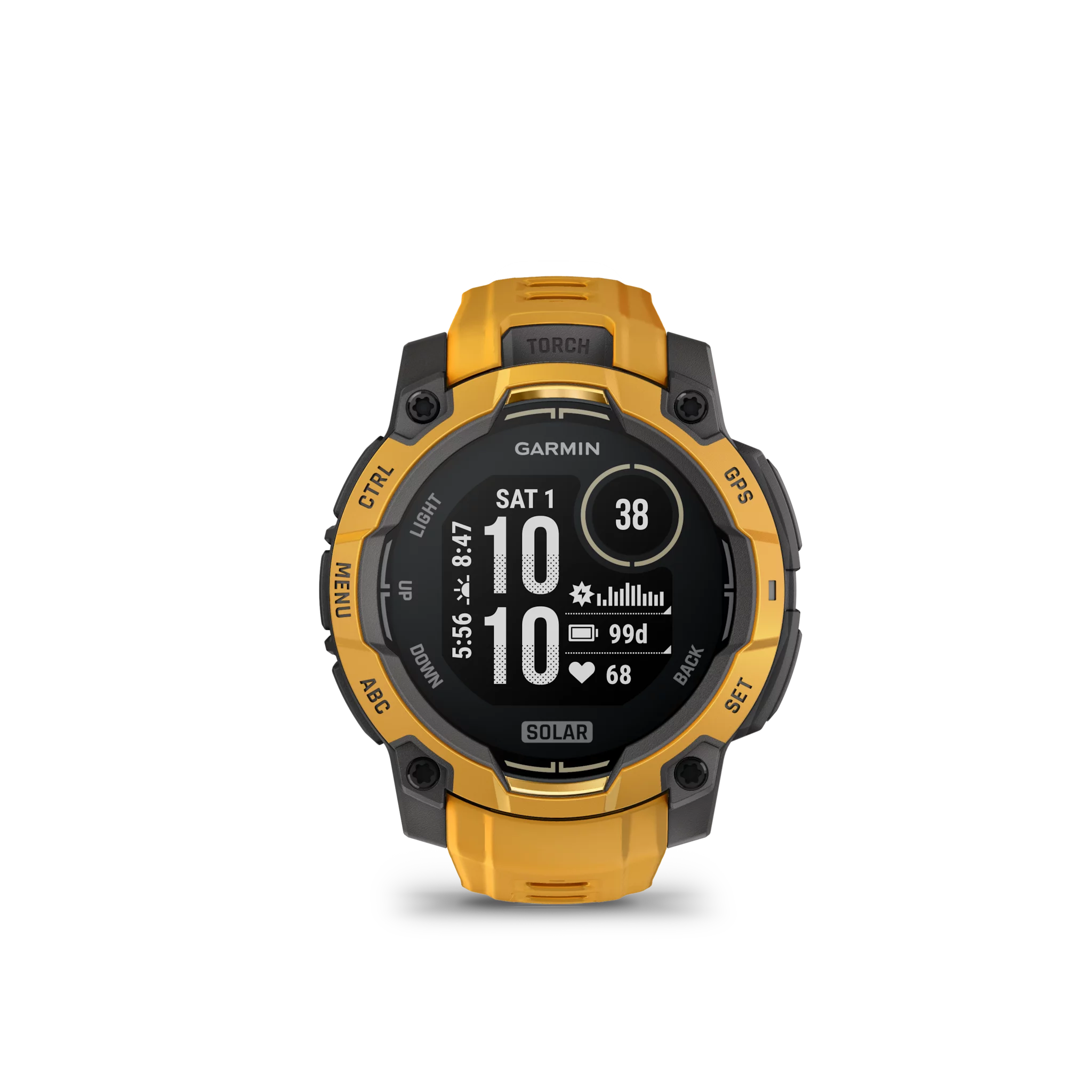Garmin Instinct 3 Solar, 45mm Grau/Sunburst mit Silikon-Wechselarmband 22mm 