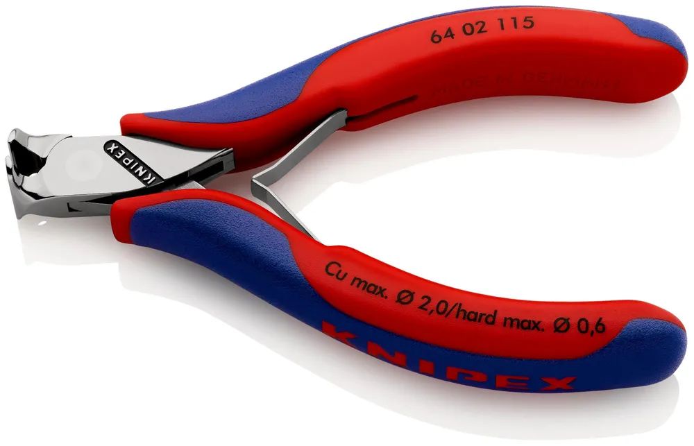 KNIPEX Elektronik-Vornschneider mit Mehrkomponenten-Hüllen 115 mm