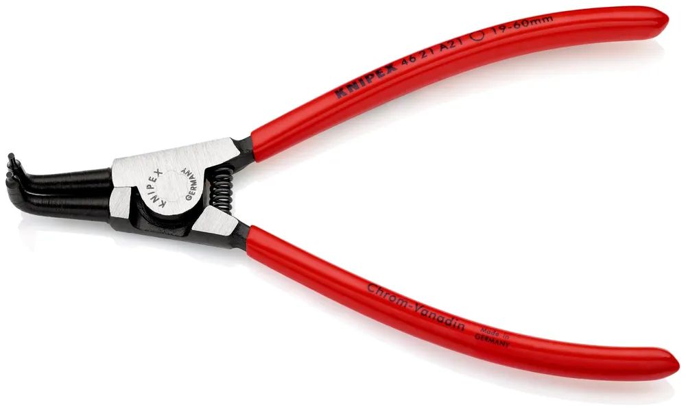 KNIPEX Sicherungsringzange für Außenringe auf Wellen mit Kunststoff überzogen schwarz atramentiert 170 mm
