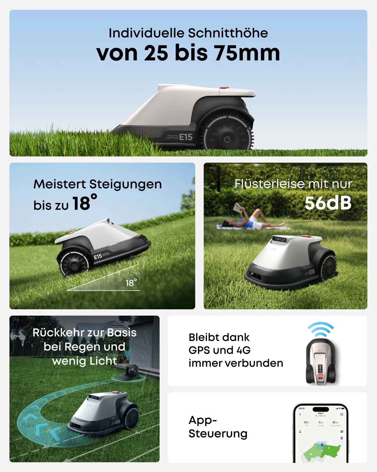 eufy Mähroboter E15