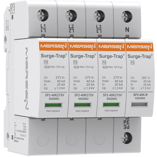 Mersen Ü-ABLEITER T2 275V 4P TT / MERSEN STPT2-40K275V-4PG 83020146