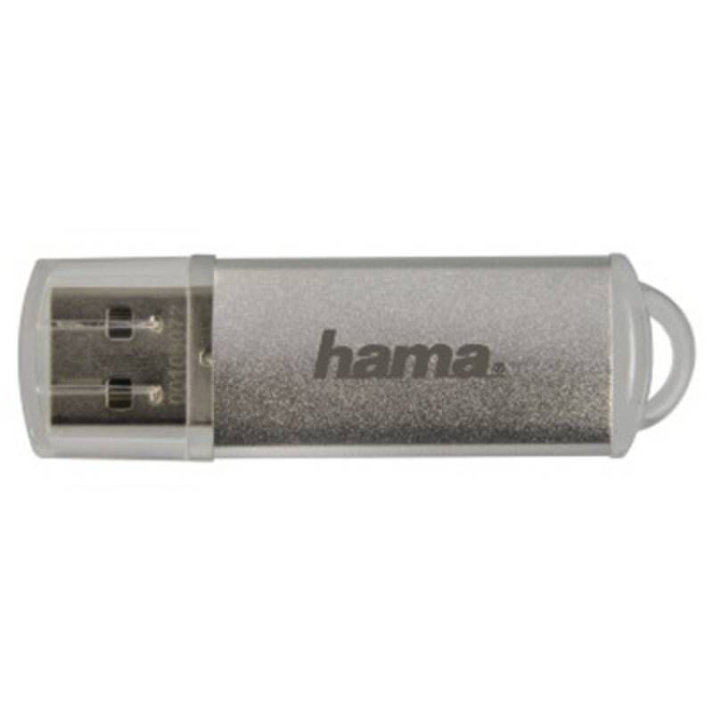 Hama USB-Stick "Laeta", USB 2.0, 128 GB, 15MB/s, Silber