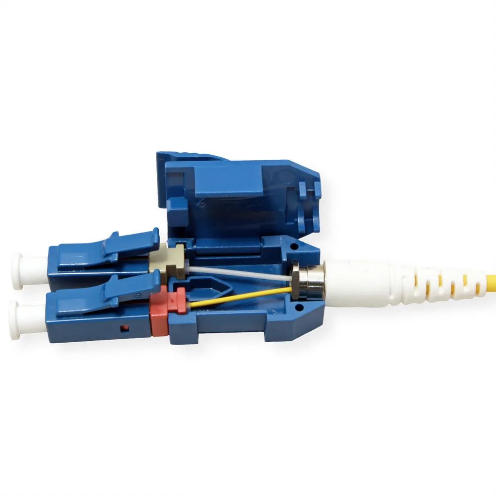 ROLINE LWL-Kabel duplex 9/125µm OS2, LC/LC, UNIBOOT, gelb, 2 m