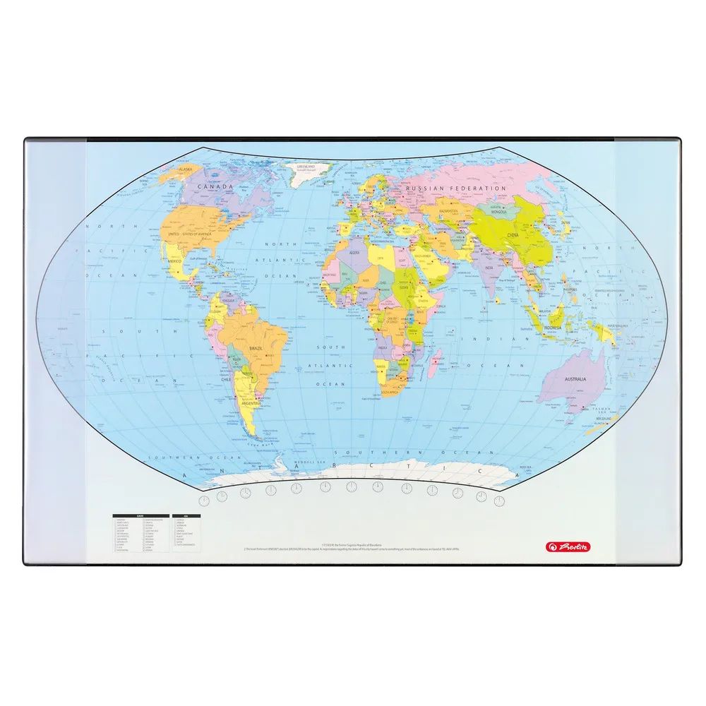 herlitz Schreibunterlage 68x44 cm Weltkarte