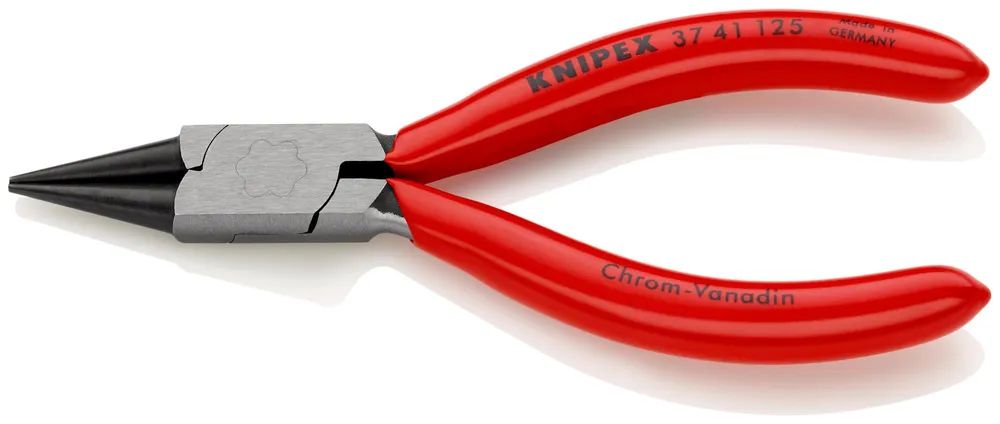KNIPEX Greifzange für Feinmechanik mit Kunststoff überzogen schwarz atramentiert 125 mm
