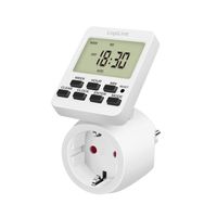 LogiLink ET0014 - Tages-/Wochenzeitschaltuhr - Weiß - Digital - LCD - Tasten - 7 Tag(e)