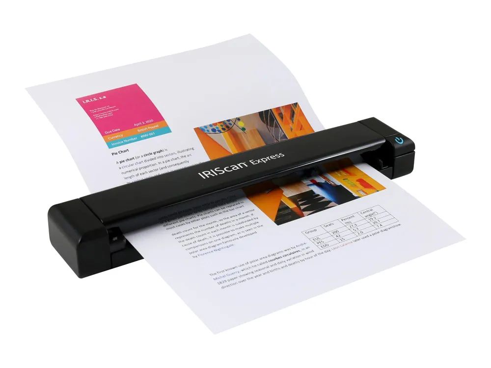 IRIS IRISCan Express 4 - Einzelblatt-Scanner - Kontaktbildsensor (CIS)