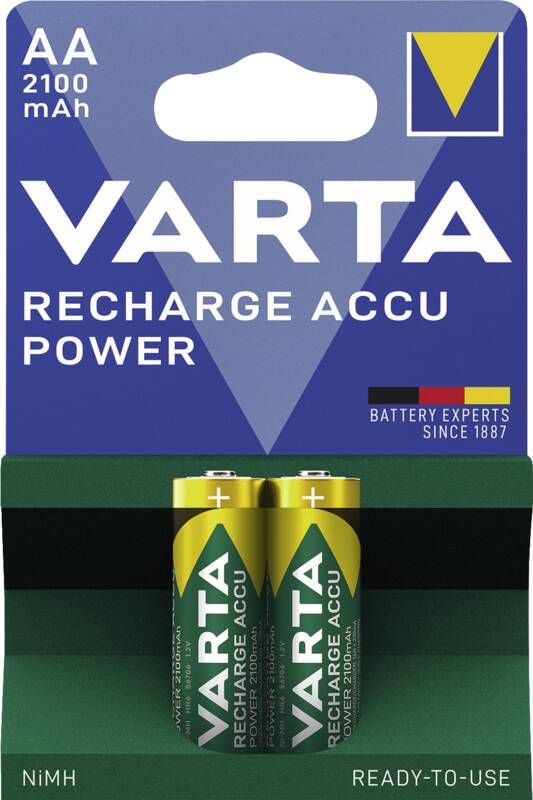 Varta 56706 Recharge Accu Power Mignon 2100 mAh 2er Blister