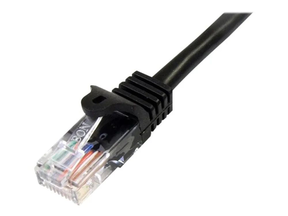 StarTech.com Cat5e Patchkabel mit Snagless RJ45 Anschluss - Netzwerkkabel 5m - Schwarz - Patch-Kabel - RJ-45 (M)
