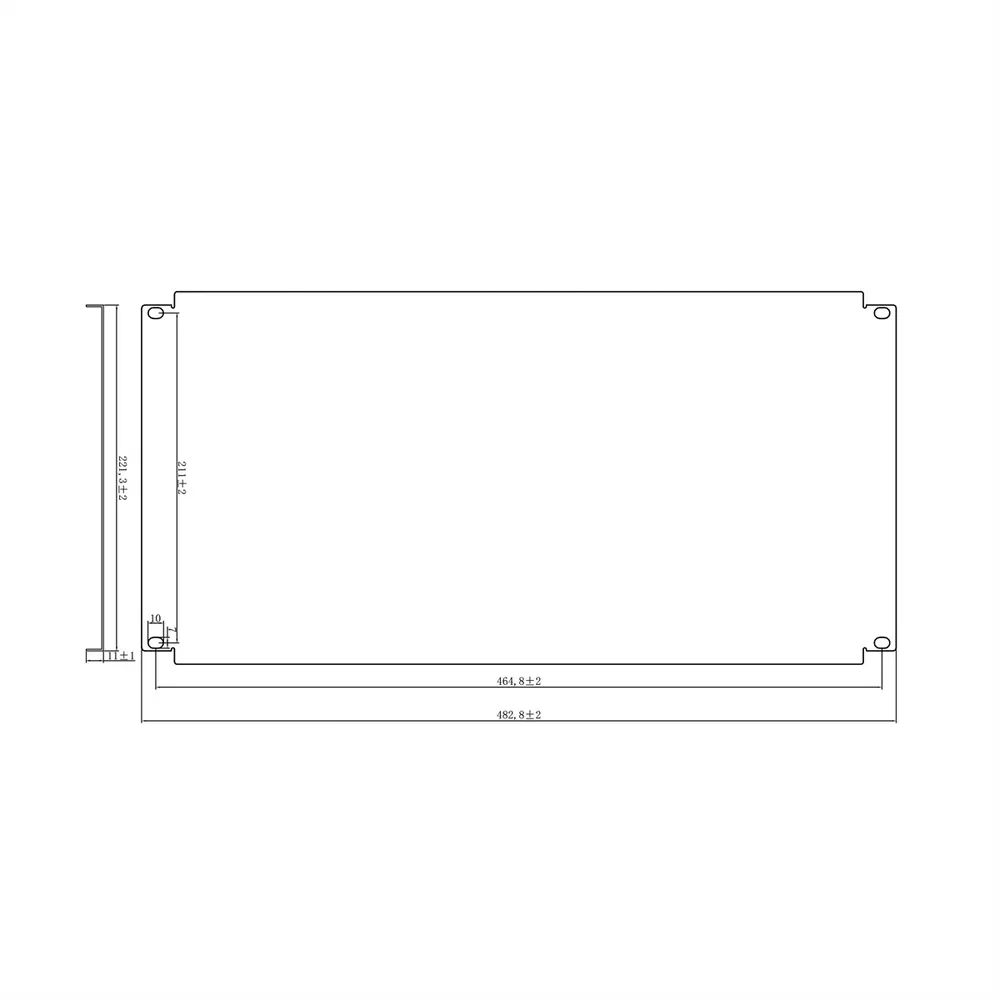 VALUE 19-Zoll-Blindplatte 5 HE, schwarz