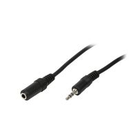 LogiLink Audioverlängerungskabel - mini-phone stereo 3.5 mm weiblich zu mini-phone stereo 3.5 mm männlich