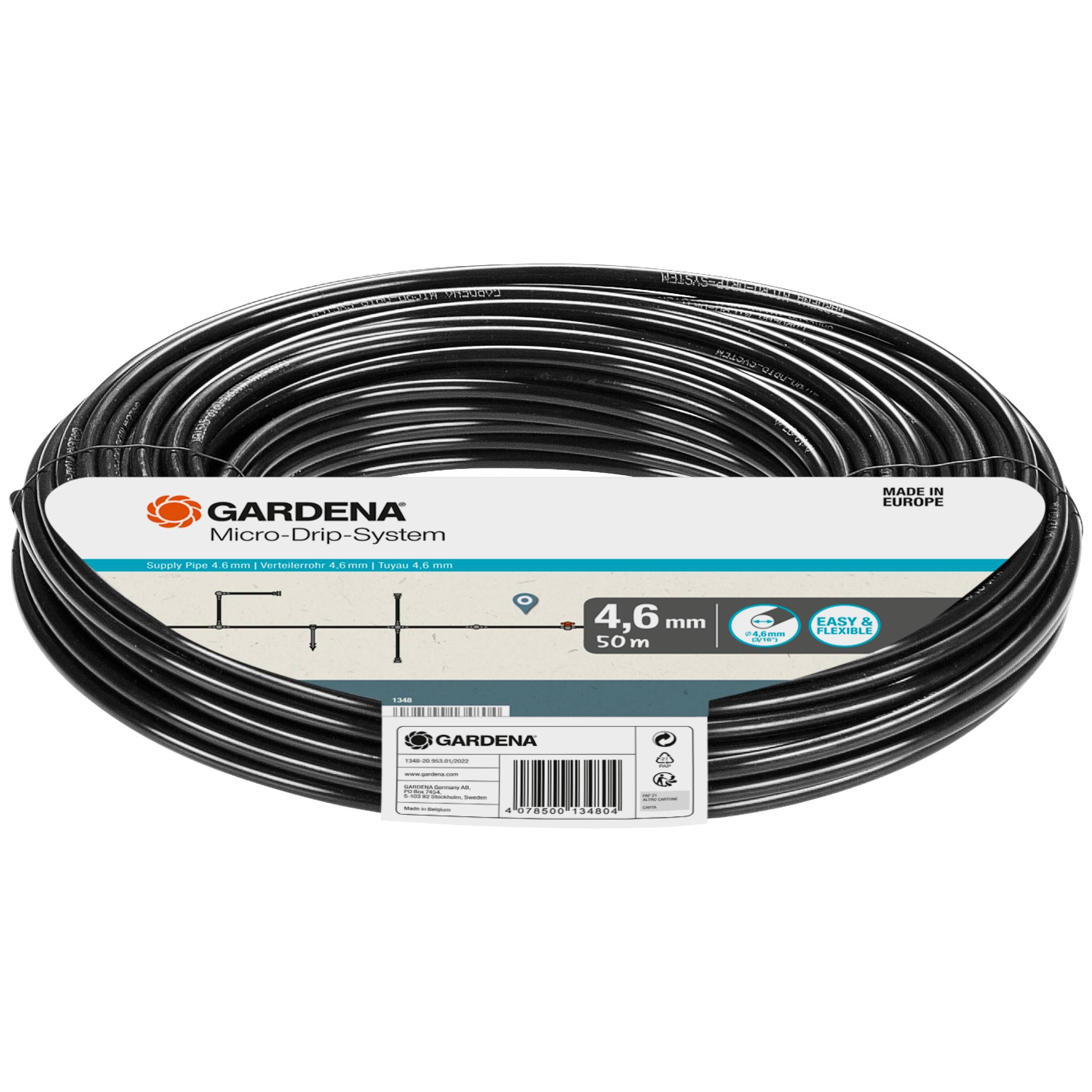 Gardena Micro-Drip-System Verteilerrohr 4,6 mm (3/16"), 50 m Rolle