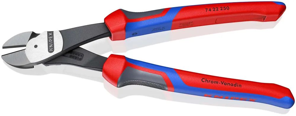 KNIPEX Kraft-Seitenschneider mit Comfort-Griffen schwarz atramentiert 250 mm