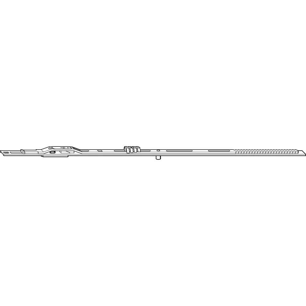 ROTO NT/NX Rundbogen-Bauteil waagrecht L= 880 mm silber