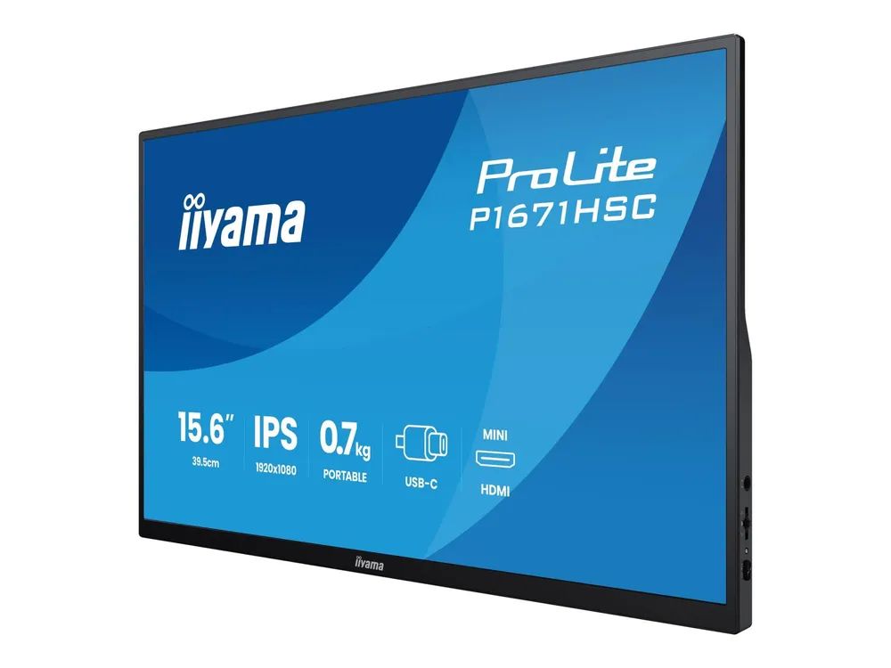 Iiyama ProLite P1671HSC-B1 - LED-Monitor - 39.6 cm (15.6")