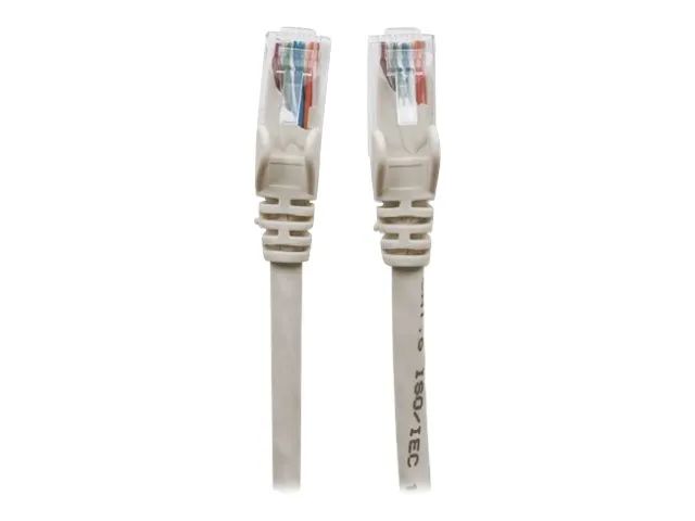 Intellinet Network Patch Cable, Cat6, 20m, Grey, CCA, U/UTP, PVC, RJ45, Gold Plated Contacts, Snagless, Booted, Lifetime Warranty, Polybag - Patch-Kabel - RJ-45 (M)