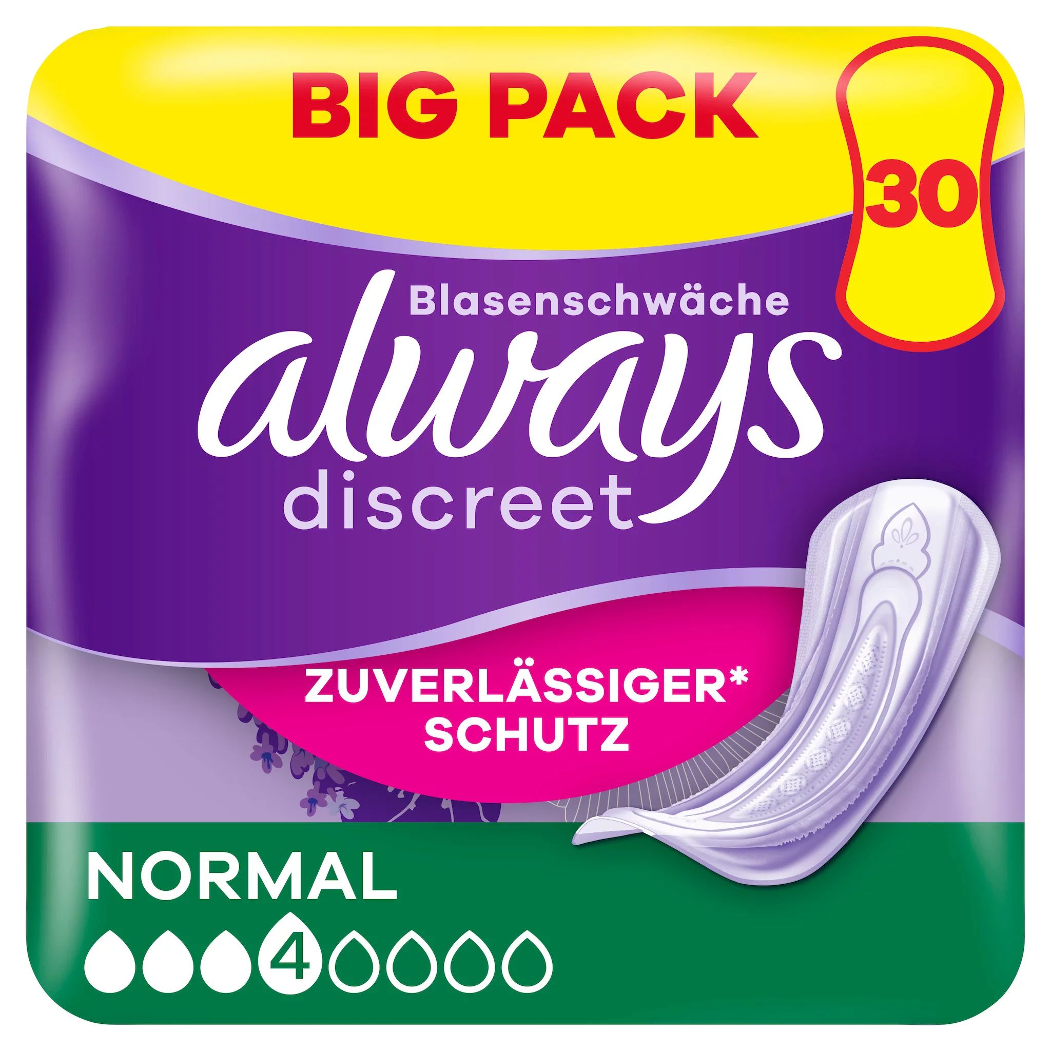 always Discreet Inkontinenz Normal Big Pack 30