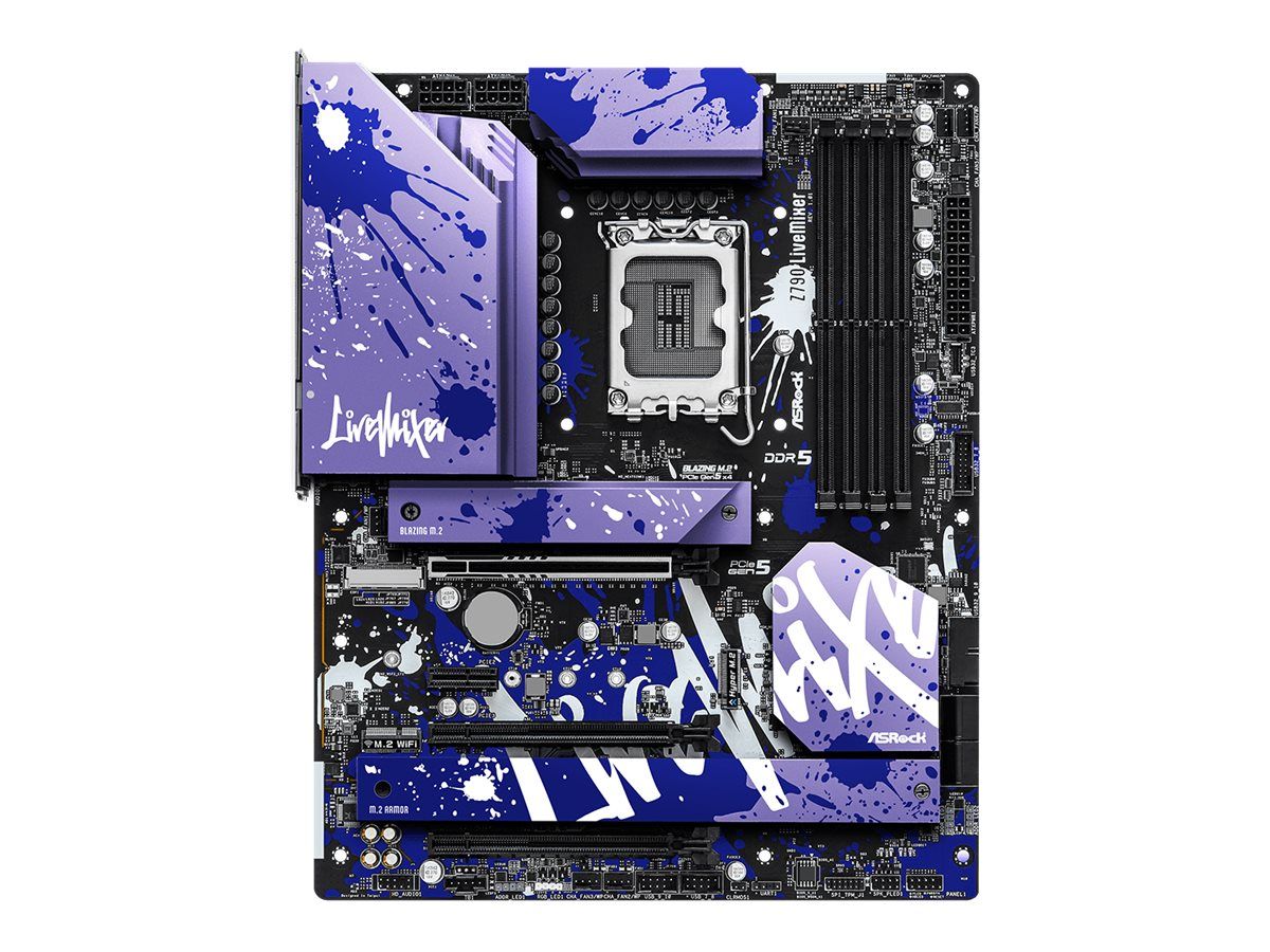 ASRock Z790 LiveMixer - Motherboard - ATX - LGA1700-Sockel - Z790 Chipsatz - USB-C 3.2 Gen 2x2, USB 3.2 Gen 1, USB 3.2 Gen 2, USB-C 3.2 Gen2 - 2.5 Gigabit LAN - Onboard-Grafik (CPU erforderlich)