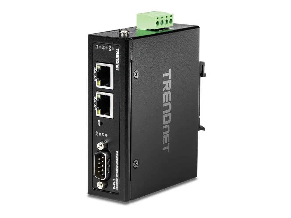TRENDnet TI-M12 - Gateway - industriell - 100Mb LAN, Modbus, RS-442, RS-485, RS-232