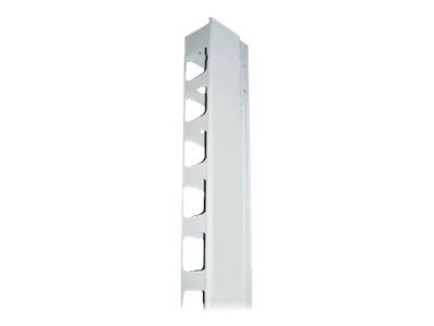 Intellinet 19" Wall Mount Rails, 9U, Black, 2-pack - Kabelführungsplatte für Schaltschrank - Grau, RAL 7035 - 39U - 48.3 cm (19")