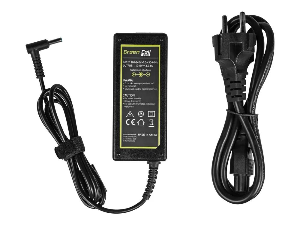 Green Cell PRO - Netzteil - AC - 65 Watt - Schwarz