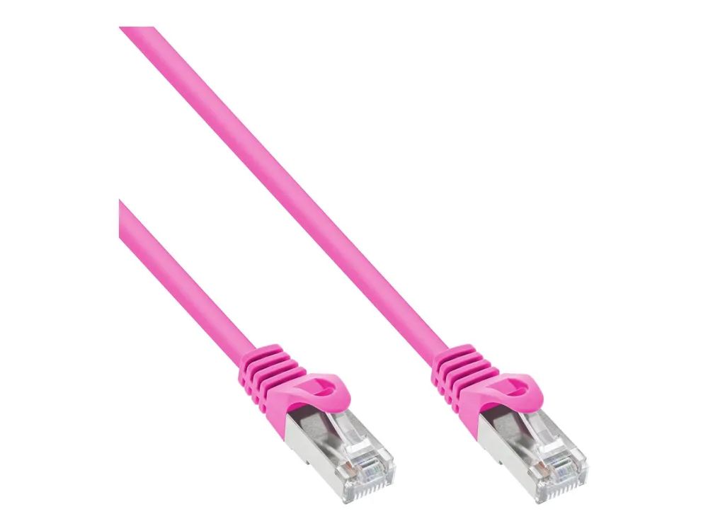 InLine Patchkabel - SF/UTP - Cat.5e - pink - 20m