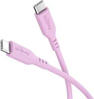 Goobay USB-C Kabel USB 2.0 PD 60W pink Silikon 480Mbit/s - Kabel - Digital/Daten