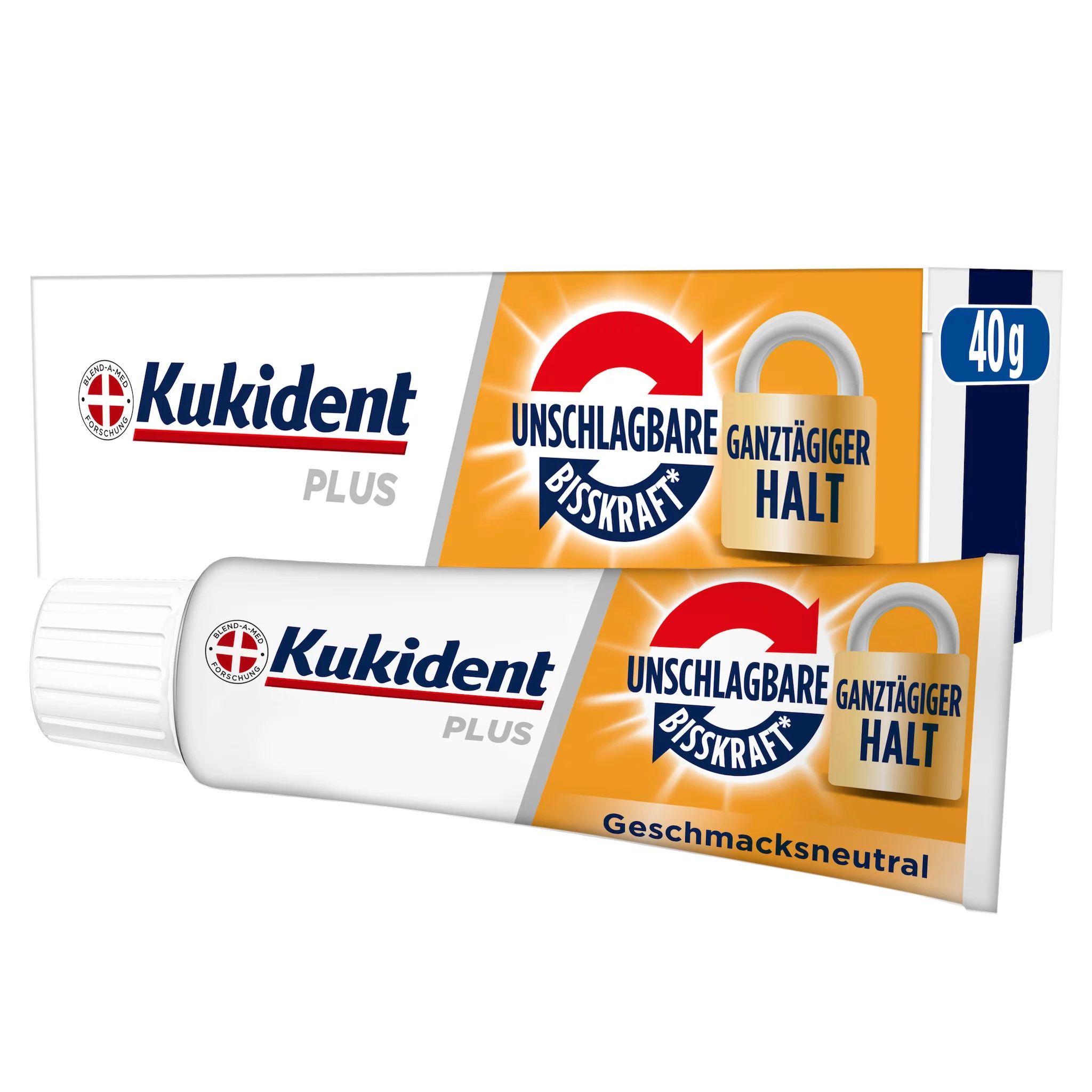 Kukident Plus Haftcreme Unschlagbare Bisskraft 40G