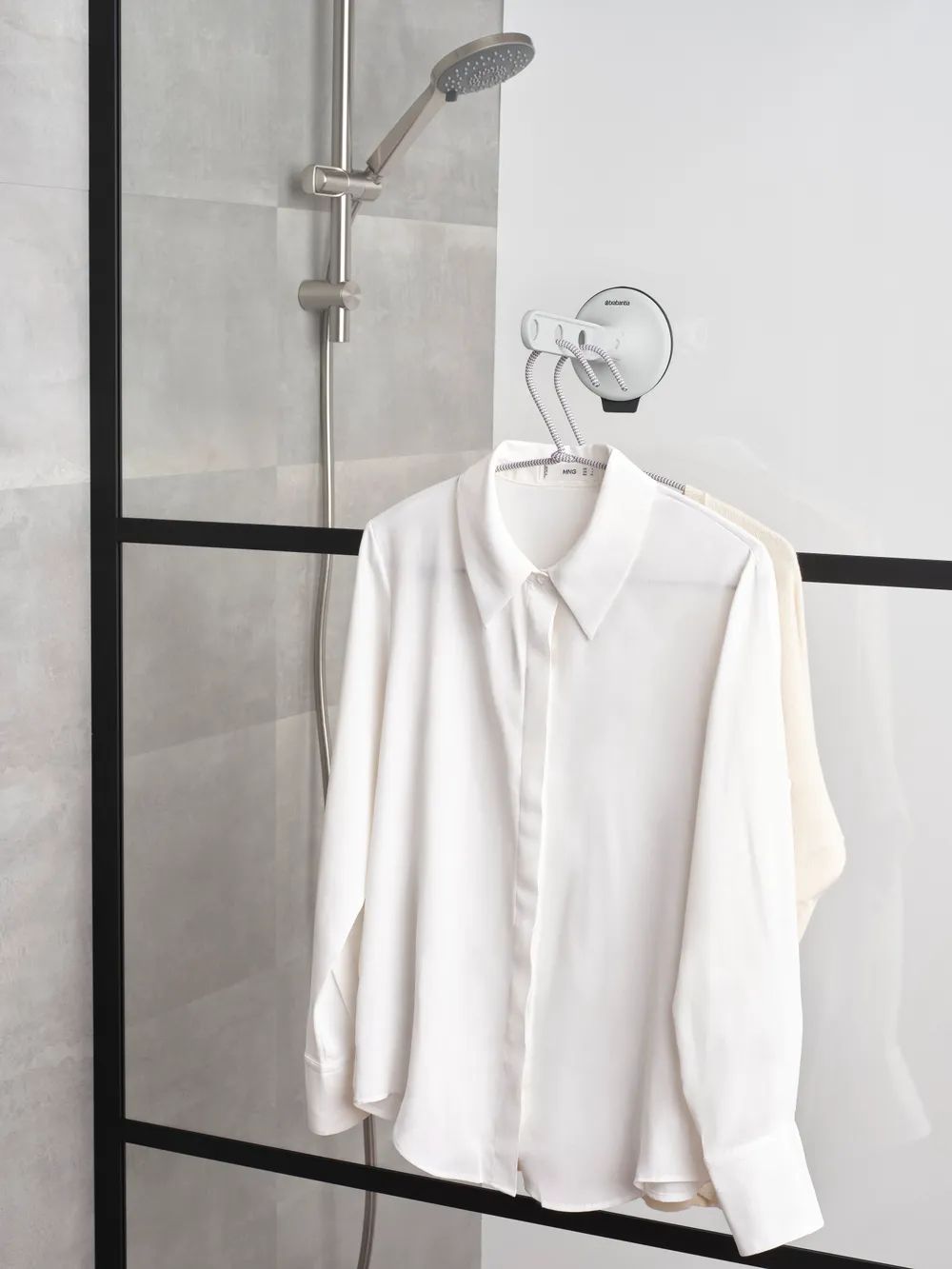 Brabantia Kleiderhaken mit Saugnapf - Light Grey