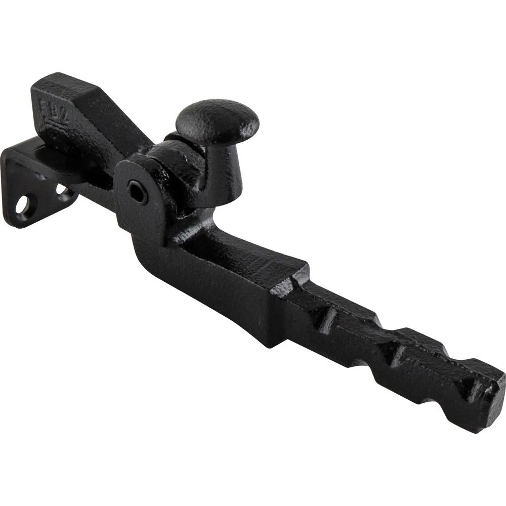 KWS Torhalter 1302 Gr.1,Länge sichtbar 110mm,Wandmontage,Temperguss schwarz lackiert
