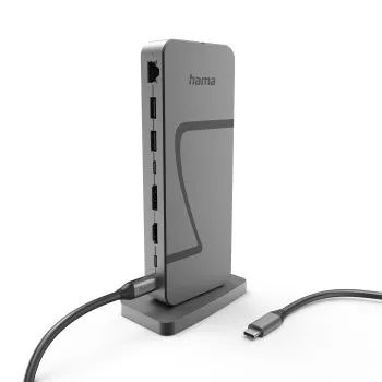 Hama USB4-Docking-Station "Connect2Office Speed", USB-C, PD, 40 Gbit/s, 10 Ports