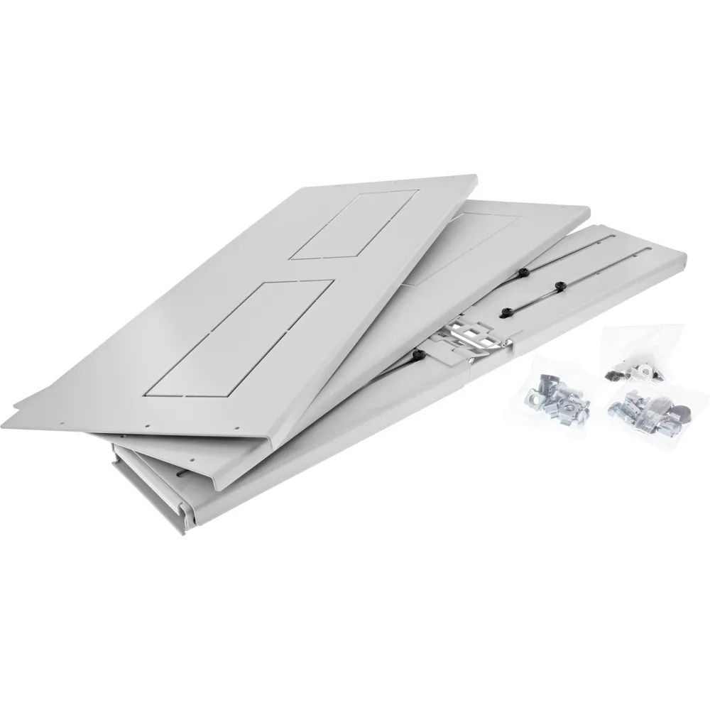 InLine 19" Rack zur Wandmontage - 2HE - 24-40cm Tiefe - mit Abdeckung - grau