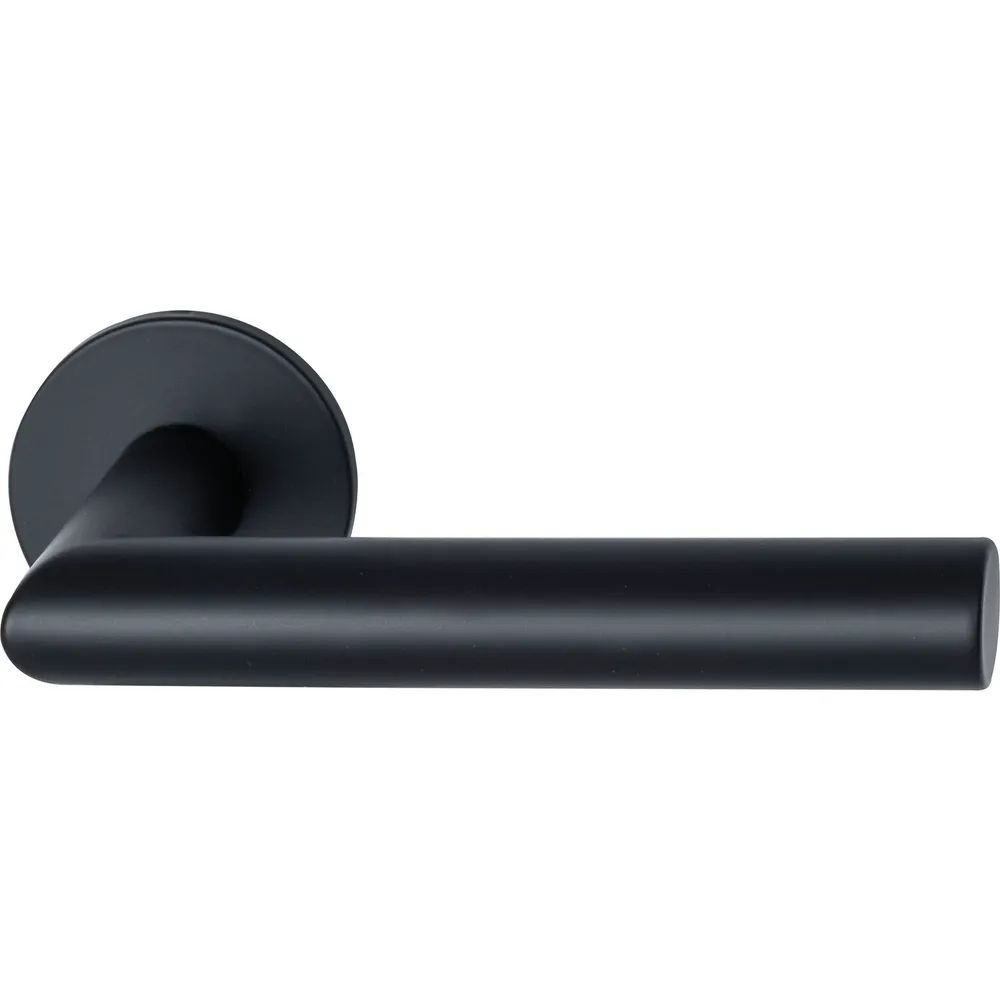 MARCHESI Drückerpaar GEHRUNG, Türstärke 38-45 mm,Edelstahl schwarz matt